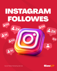 Ilustración del servicio de seguidores para Instagram con un icono de perfil.