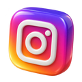 Icono 3D de Instagram