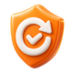 Icono 3D de garantía de reposición de seguidores